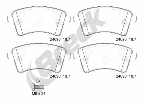 Brake Pad Set, disc brake