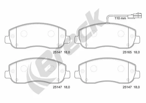 Brake Pad Set, disc brake