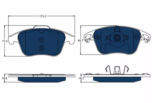 Brake Pad Set, disc brake