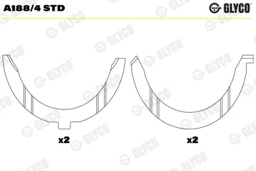 Thrust Washer, crankshaft