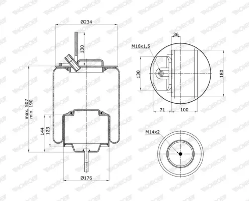 Bellow, air suspension