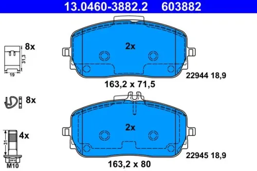 Brake Pad Set, disc brake