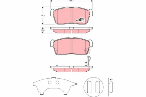 Brake Pad Set, disc brake