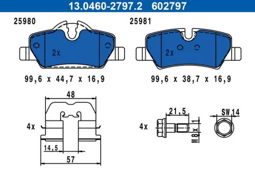 Brake Pad Set, disc brake