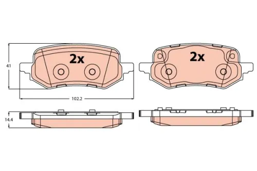 Brake Pad Set, disc brake