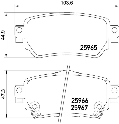 Brake Pad Set, disc brake