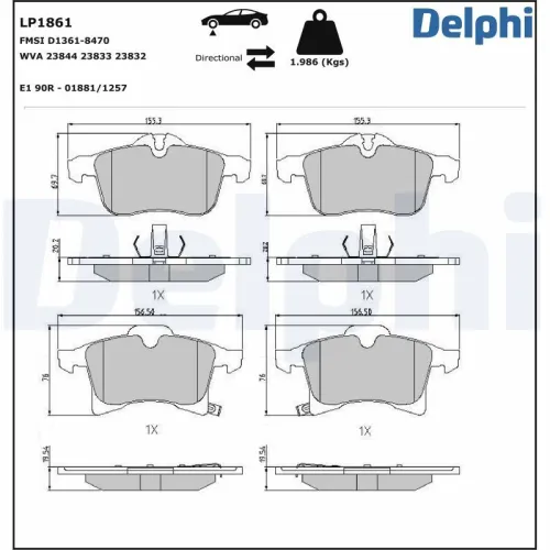 Brake Pad Set, disc brake
