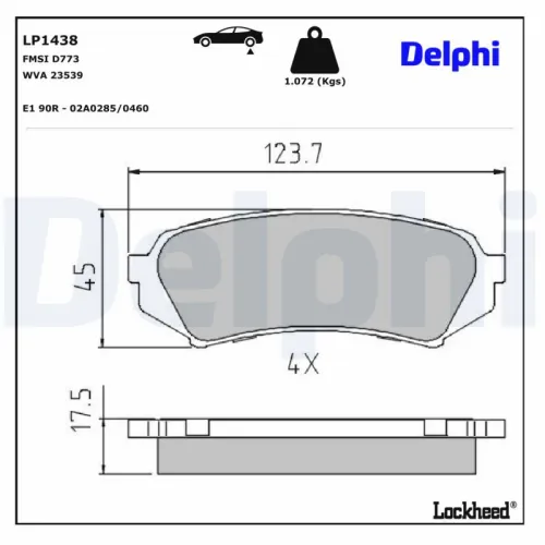 Brake Pad Set, disc brake