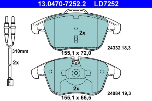 Brake Pad Set, disc brake