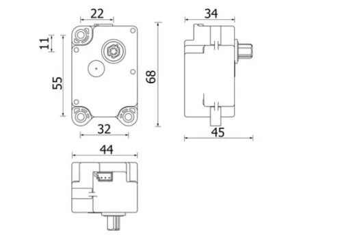 Actuator, blending flap