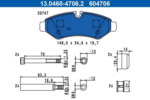 Brake Pad Set, disc brake