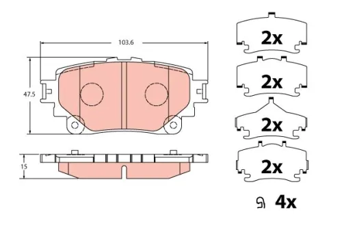 Brake Pad Set, disc brake