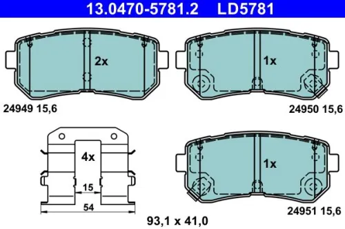 Brake Pad Set, disc brake