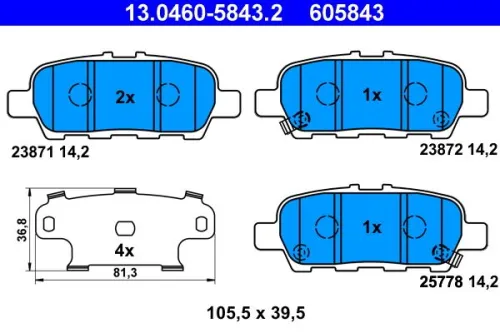Brake Pad Set, disc brake