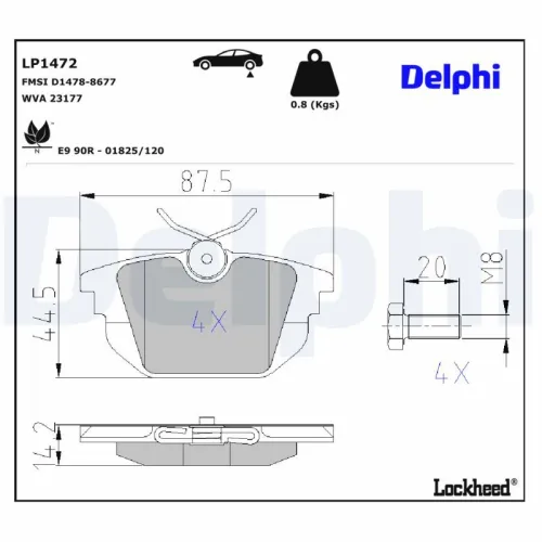 Brake Pad Set, disc brake