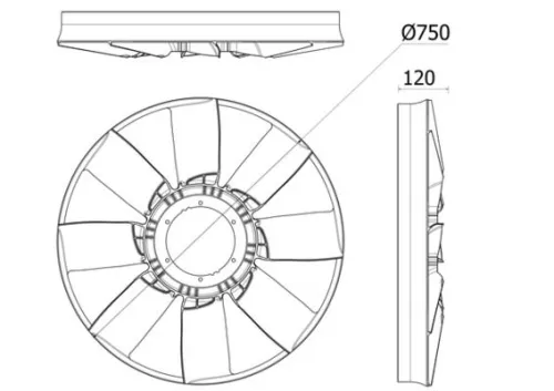 Fan Wheel, engine cooling