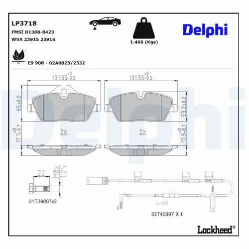 Brake Pad Set, disc brake