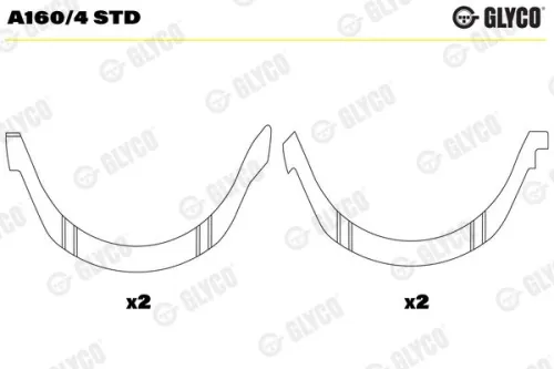Thrust Washer, crankshaft