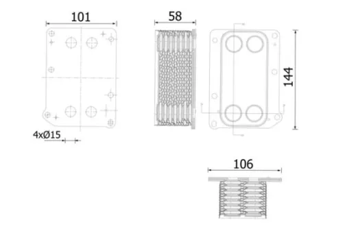 Oil Cooler, engine oil