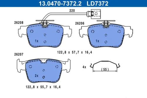Brake Pad Set, disc brake