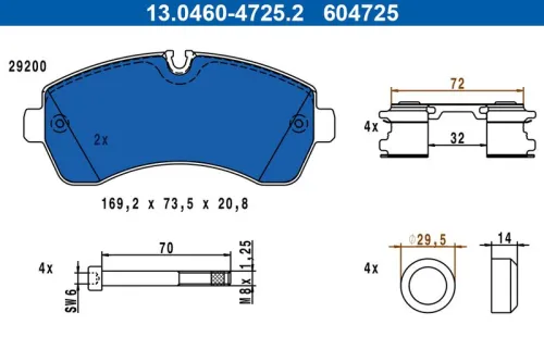 Brake Pad Set, disc brake