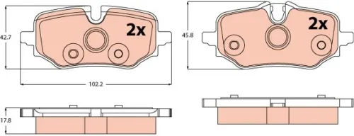Brake Pad Set, disc brake