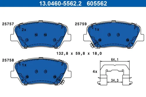 Brake Pad Set, disc brake