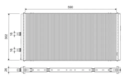 Radiator, engine cooling