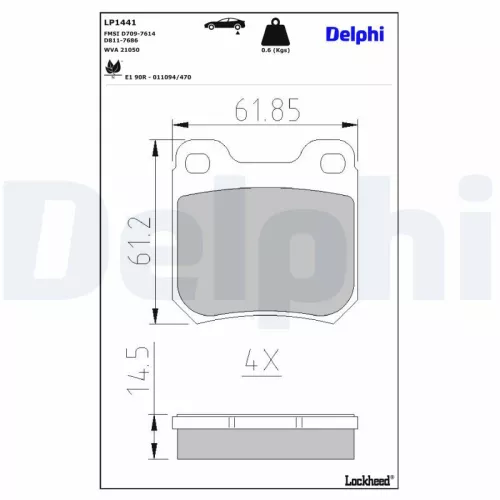 Brake Pad Set, disc brake