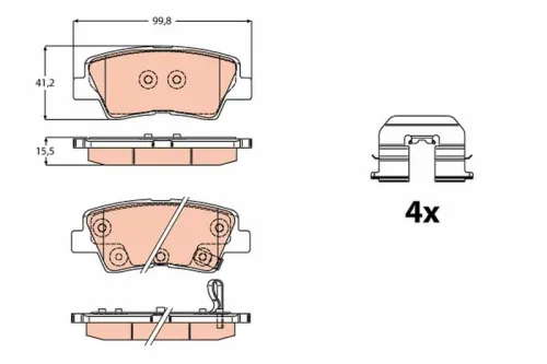 Brake Pad Set, disc brake