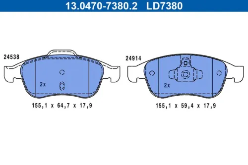 Brake Pad Set, disc brake