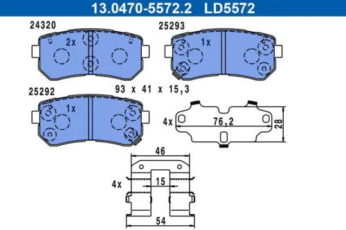 Brake Pad Set, disc brake