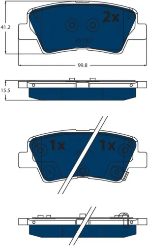 Brake Pad Set, disc brake