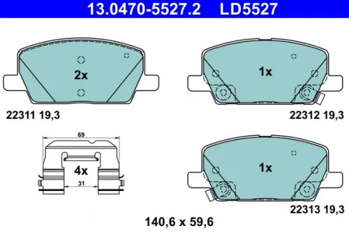Brake Pad Set, disc brake