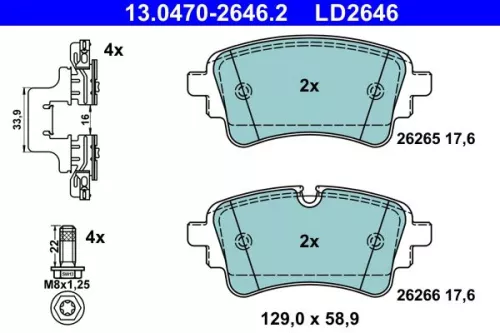 Brake Pad Set, disc brake