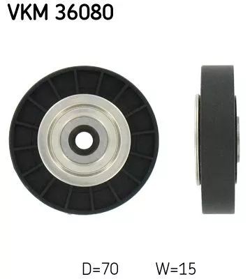Deflection/Guide Pulley, V-ribbed belt