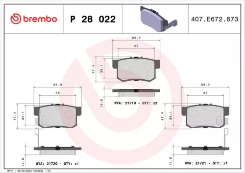 Brake Pad Set, disc brake