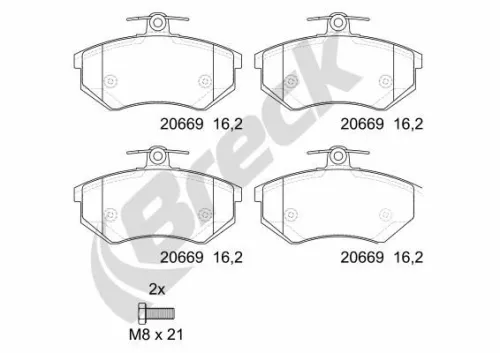 Brake Pad Set, disc brake
