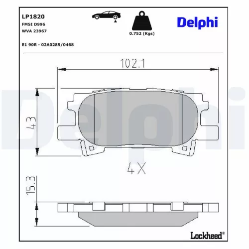 Brake Pad Set, disc brake