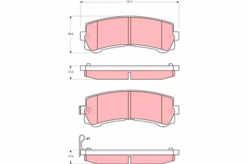 Brake Pad Set, disc brake