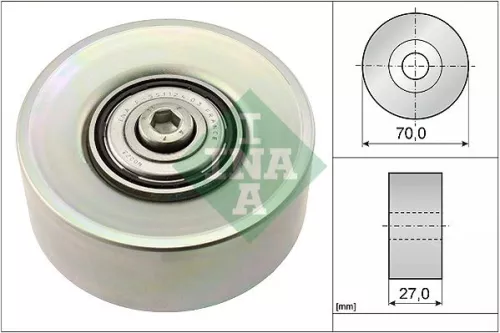 Deflection/Guide Pulley, V-ribbed belt