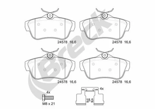 Brake Pad Set, disc brake