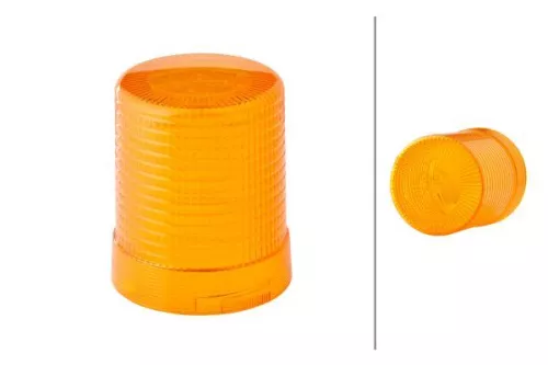 Lens, rotating beacon