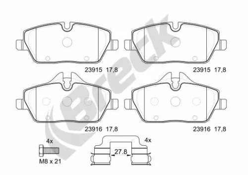 Brake Pad Set, disc brake