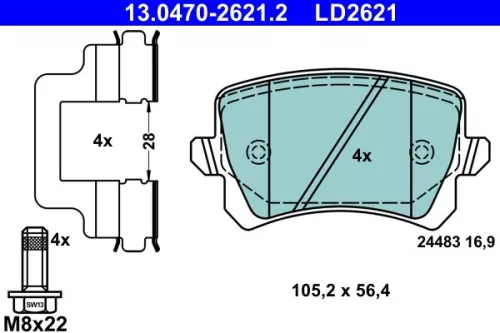 Brake Pad Set, disc brake
