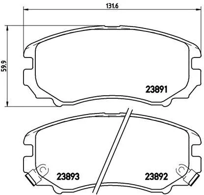Brake Pad Set, disc brake