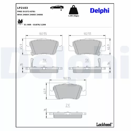 Brake Pad Set, disc brake