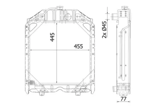 Radiator, engine cooling