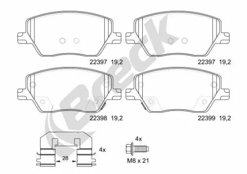 Brake Pad Set, disc brake