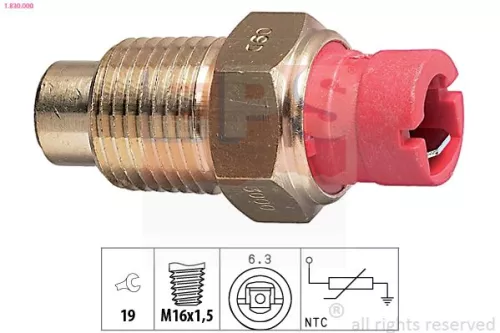 Sensor, coolant temperature